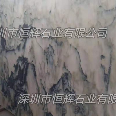 国外进口山水绿大理石