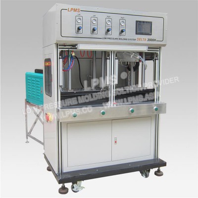 天赛侧式双工位气液增压型低压注胶机 LPMS 2000H