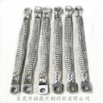 跨接线镀锡铜编织线绝缘导电连接线东莞福能多规格加工