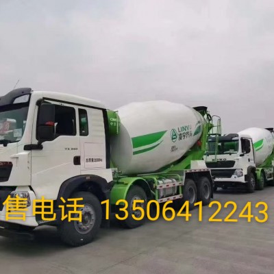 豪沃TX7国六水泥搅拌车340马力报价