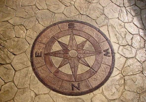 南阳古典压模地坪别墅路面