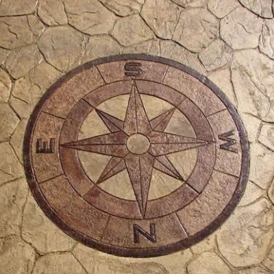 南阳古典压模地坪别墅路面