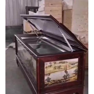 实木中式冰棺殡仪馆用的新款式