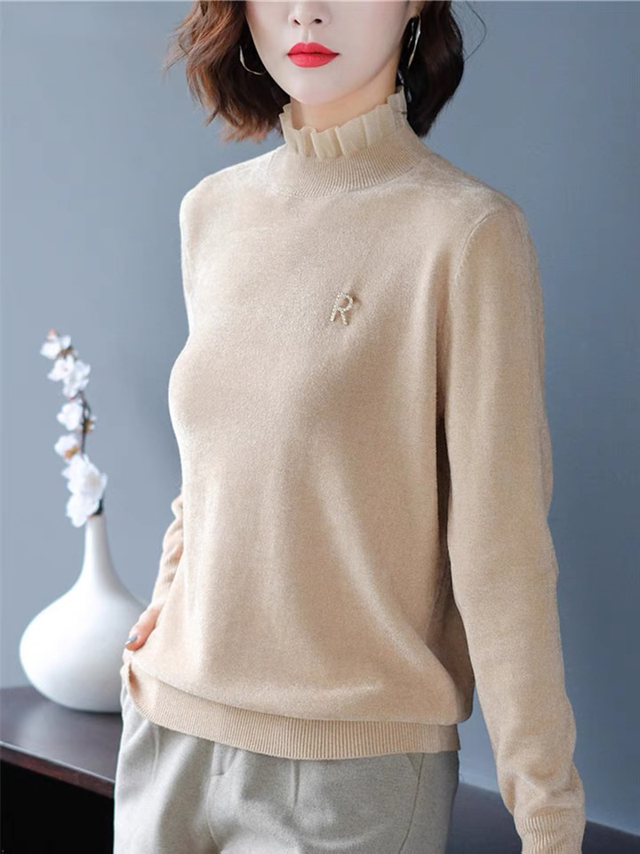 广州素莹羊毛衫 女式针织衫 品牌折扣女装尾货批发