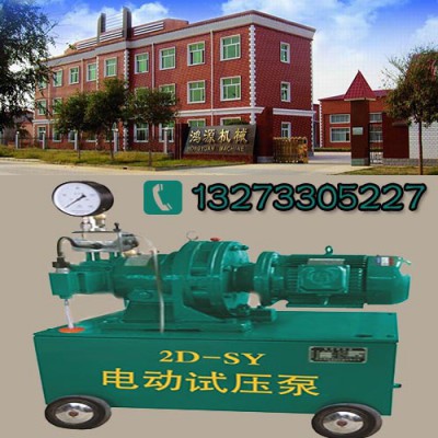 超高压试压泵 压力自控试压泵十堰 消防双缸手动试压泵