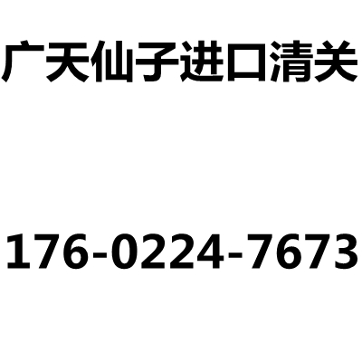 广天仙子进口清关