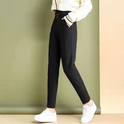 冬季加绒女裤 羽绒服 品牌休闲裤尾货 折扣女装供应