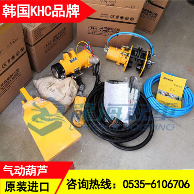 南京环链气动葫芦2吨,印染厂用环链气动葫芦安全省力