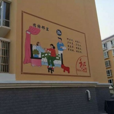 铜仁电箱墙体彩绘施工方案 铜仁乡村墙画图片