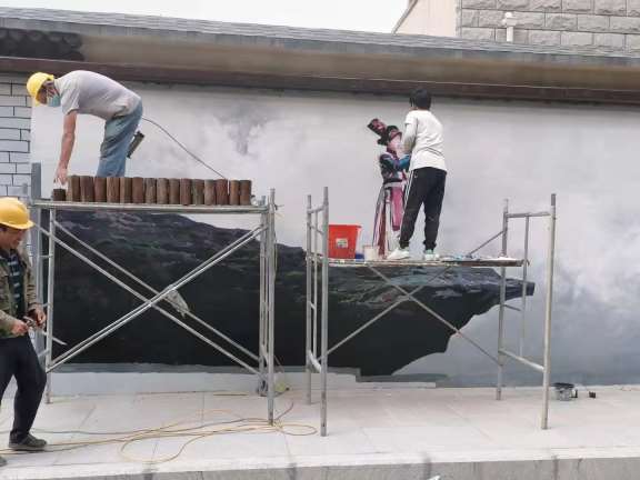 昭通墙体彩绘费用 昭通外墙彩绘 昭通涂鸦墙绘
