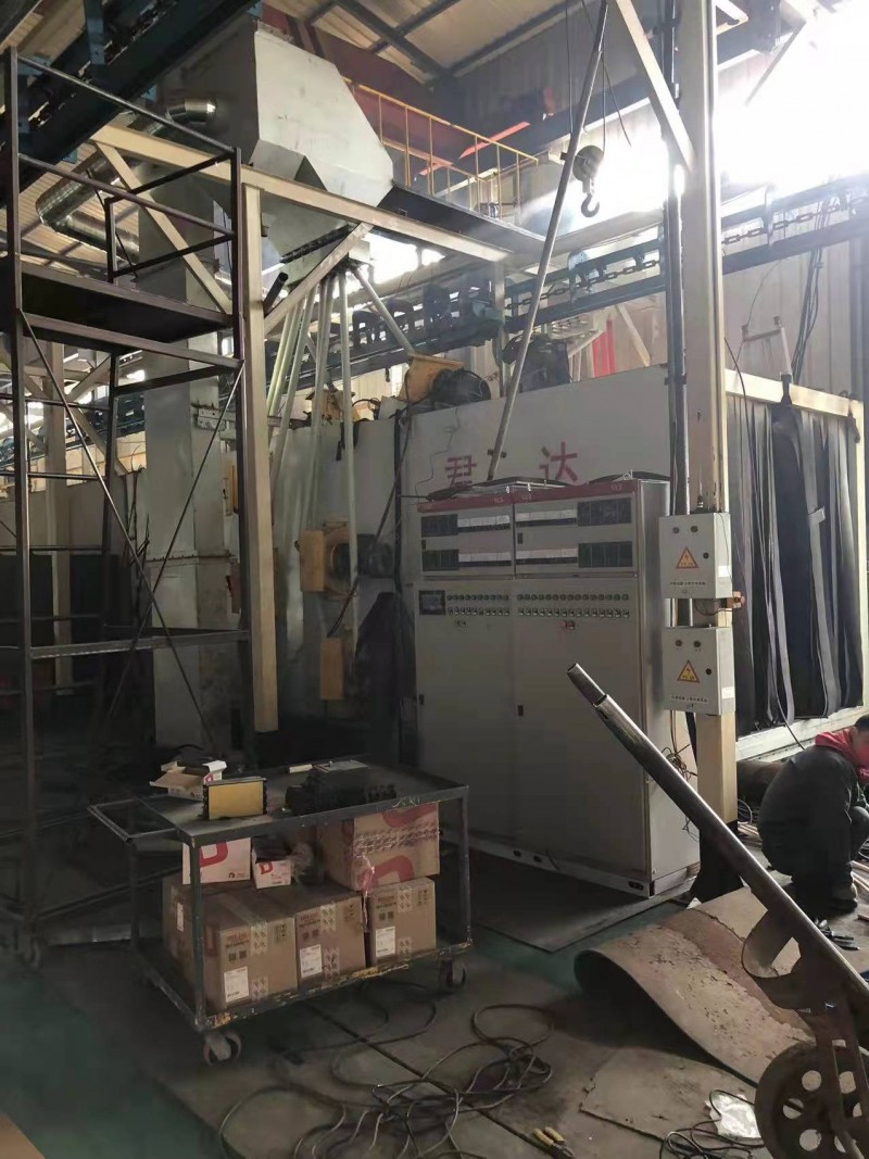 通过式抛丸机是钢管、钢板结构、钢瓶等型钢的抛丸清理