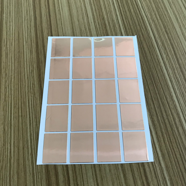 自粘导电铜箔纸开关按键触摸片单导/双导铜箔贴纸可焊线电磁屏蔽