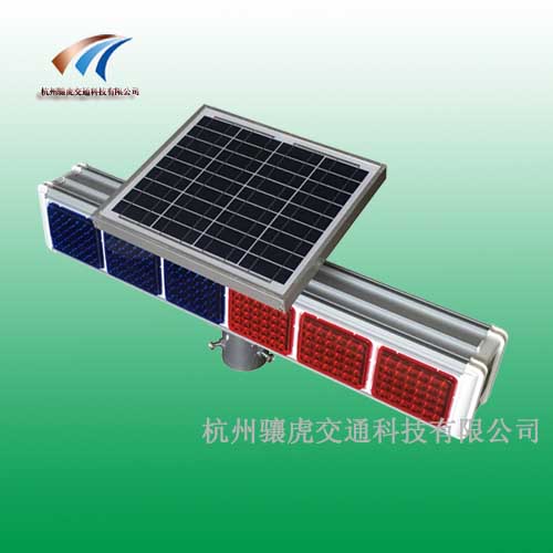 辽宁led交通警示灯 太阳能六灯爆闪灯图片