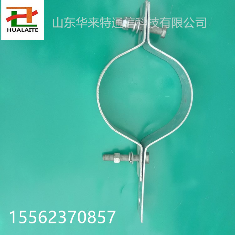 杆用紧固件抱箍金具长尾短尾扁钢铁附件拉线抱箍紧固线夹