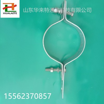 杆用紧固件抱箍金具长尾短尾扁钢铁附件拉线抱箍紧固线夹