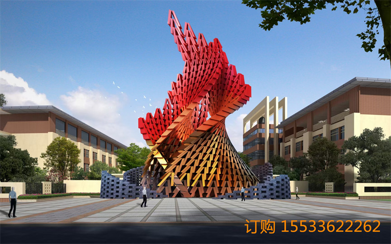 城市景观不锈钢广场雕塑 公园不锈钢广场雕塑摆件