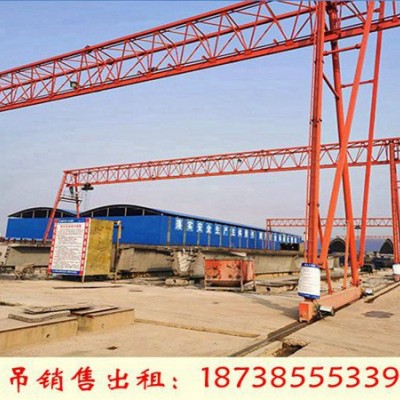 江苏常州龙门吊租赁厂家发往安阳两台80吨龙门吊