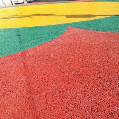 广安市彩色透水混凝土 压模地坪 透水混凝土路面
