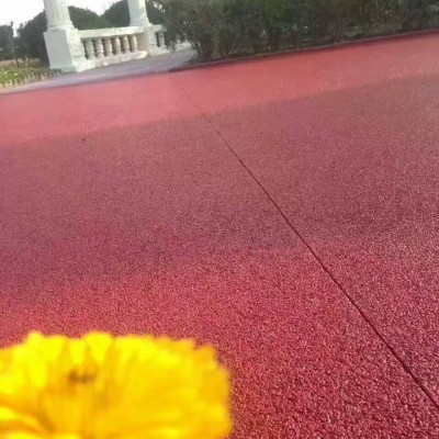 巴中市 彩色透水混凝土 压模地坪材料厂家  透水砼
