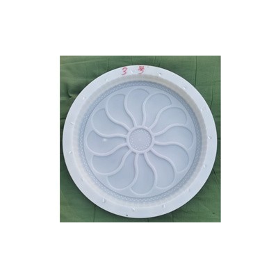 汀步石花园铺模具-园林水泥汀步石模具现货