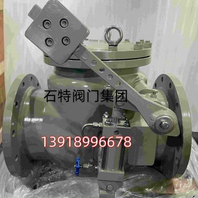 带重锤带油缸缓闭旋启式止回阀 HH44Y