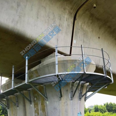 吊围栏角钢支架检查梯 高铁铁路桥梁安全爬梯 墩内安全爬梯