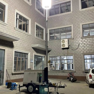 SFW6130Q牵引式移动照明灯塔月球灯9m大型升降照明装置