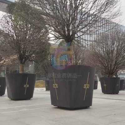 户外不锈钢大花钵定制_不锈钢花钵花器_特攻不锈钢花盆厂家