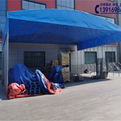 溧水东屏推拉活动雨棚 东屏伸缩遮阳篷价格和图片