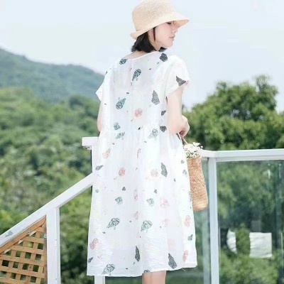 棉麻女装雪丹枝23夏大码女装直播货源 直播实体进货渠道