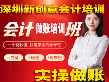 观澜牛湖、桂花、兴万达附近会计做账会计实操一对一培训