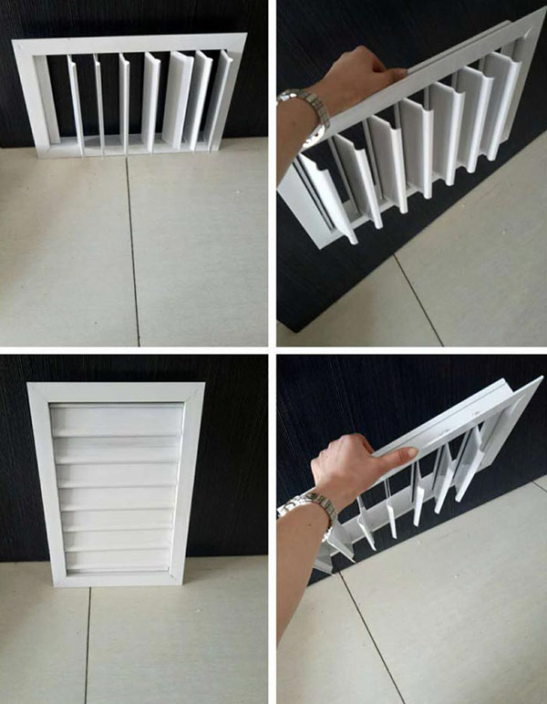 任丘铝合金百叶窗型材厂家，任丘出风口型材