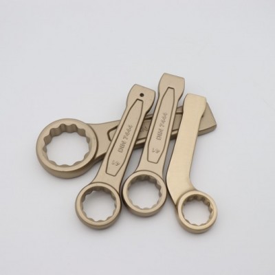 泊头防爆工具 铜敲击扳手 不锈钢锤击呆扳手 钢制敲击扳手