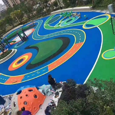 达州市彩色透水混凝土 压印混凝土 透水混凝土路面