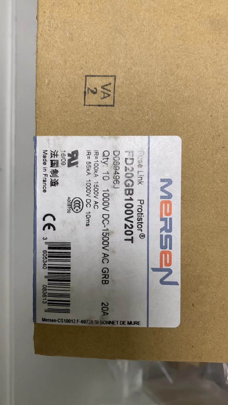 法国进口MERSEN熔断器FD20GB100V20T