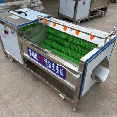 红薯毛辊清洗机 山药芋头全自动清洗设备 不锈钢去皮清洗机器