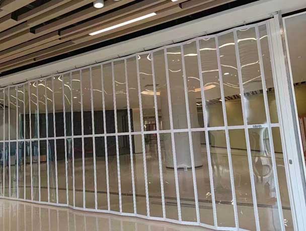 超市商超水晶折叠门任丘生产厂家