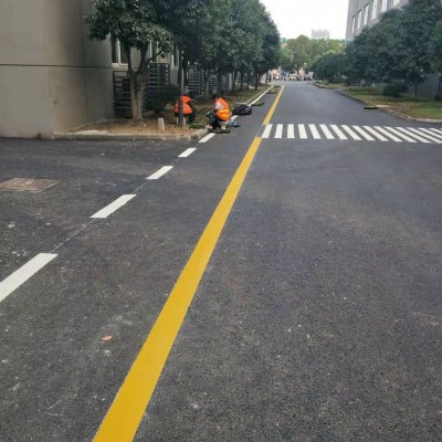 苏州停车场划线、小区厂区道路划线、消防车道人行道标线