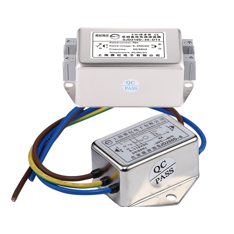 SJD210D单级EMI直流12V24V电源滤波器抗干扰