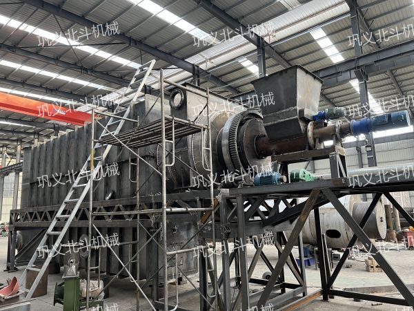 棉花杆高温连续式炭化设备 秸秆麻秆碳化炉 环保无烟生产好