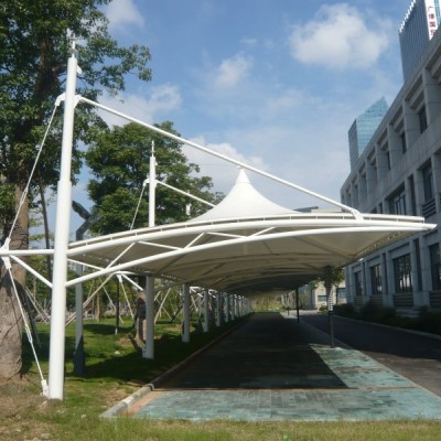 济宁膜结构车棚厂家-济宁膜结构充电桩车棚-济宁看台膜结构罩棚