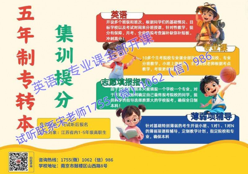 江苏传媒学校高职生五年制专转本基础薄弱有靠谱辅导班推荐吗
