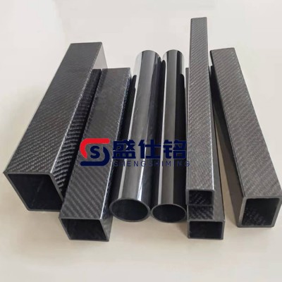 碳纤维圆管方管 来图定制 大口径多规格管材 盛仕铭厂家加工