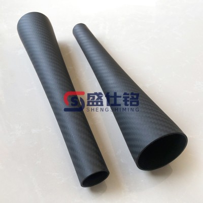 定制变径碳纤维异型管 锥形一体成型 耐腐强韧 工业结构件优选