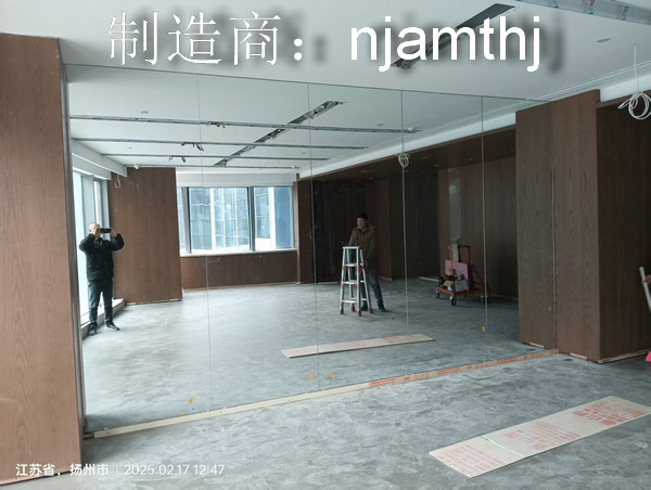 培训中心镜子安装、家用瑜伽镜子