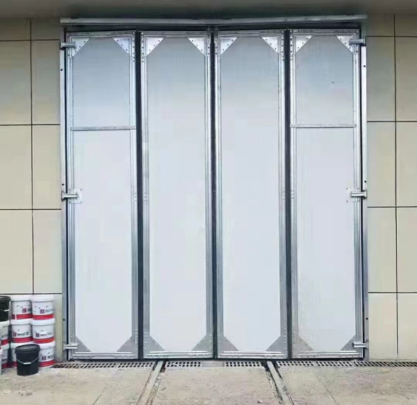 折叠门生产厂家，厂房折叠工业门河北任丘生产厂家