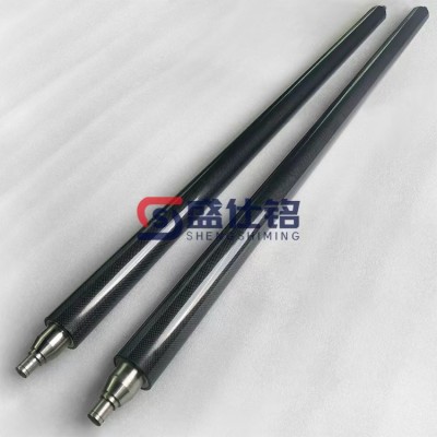 碳纤维空心辊筒定制 辊轴基材加工 轻质高强低膨胀